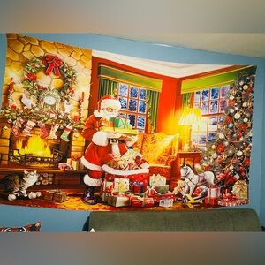 Festive Santa Claus Tapestry